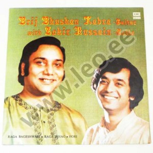 Brij Bhushan Kabra, Zakir Hussain - RAGA BAGESHWARI. RAGA BIHAG. HORI - (EMI India ECSD 2963) - 1984 (LP)