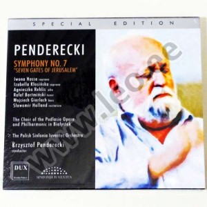 Krzysztof Penderecki jt. - SYMPHONY NO.7 "SEVEN GATES OF JERUSALEM" - DUX Recording DUX 0900, 2012 (CD)