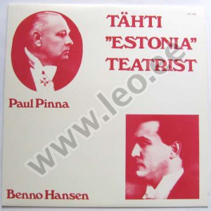 Paul Pinna, Benno Hansen - TÄHTI "ESTONIA" TEATRIST - (LP)