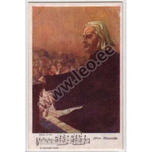 RPK-0244 - Franz Liszt, helilooja, II'teme Rapsodie, Wiener Kunst, BKWI Serie 909-4